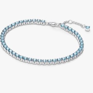 Pandora Sparkling Light Blue Tennis Bracelet